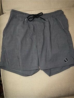Ezekiel Men's Gray Performance Drawstring Shorts